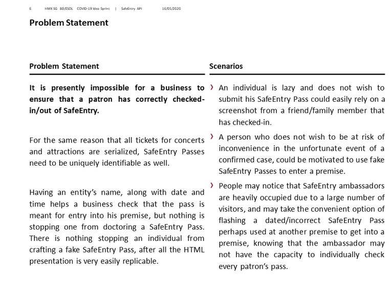 SafeEntry API – screenshot 2