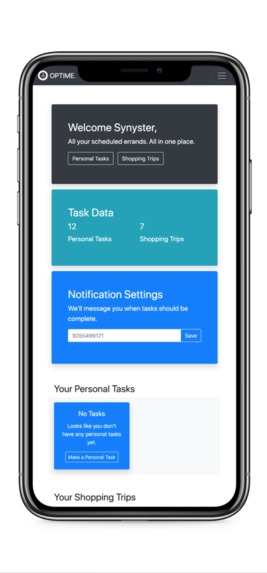 Optime – screenshot 1