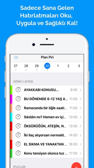 PlanPiri: Akıllı Sağlık Takvimleri  – screenshot 12