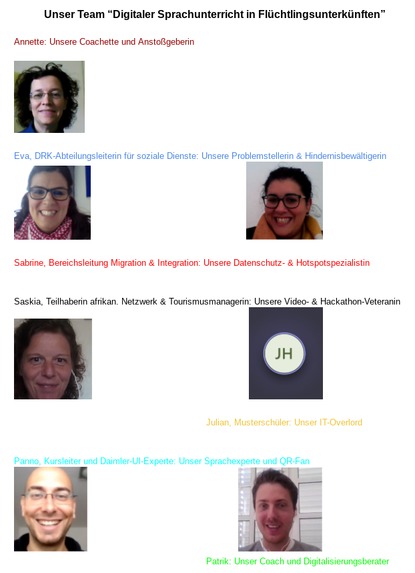 Digitaler Sprachunterricht in Flüchtlingsunterkünften – screenshot 1