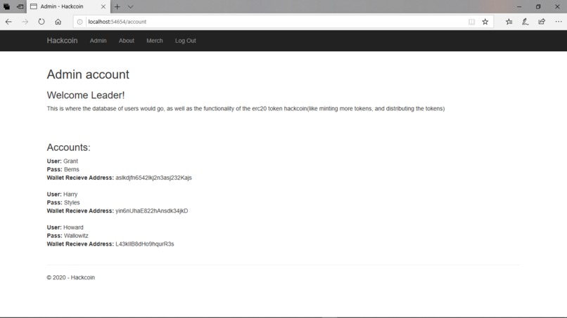 Hackcoin Website – screenshot 3