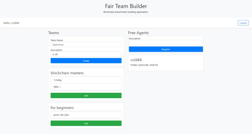 Fair Team Builder – screenshot 1