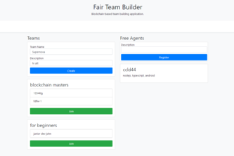 Fair Team Builder
