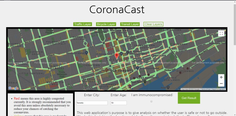 CoronaCast – screenshot 2
