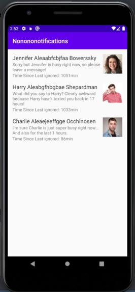 Nonononotifications – screenshot 1