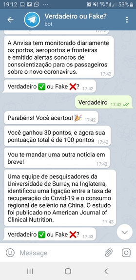 Verdadeiro ou Fake – screenshot 2