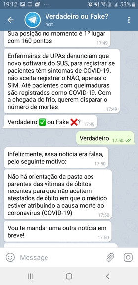 Verdadeiro ou Fake – screenshot 4