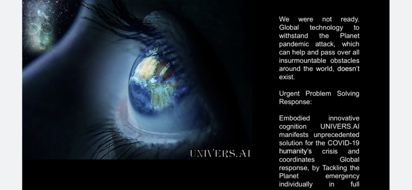 Univers.AI against COVID-19  – screenshot 1
