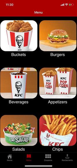 KFC Italy Re-Design – screenshot 4