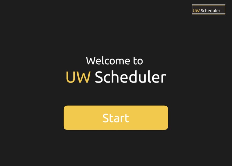 UW Scheduler – screenshot 1