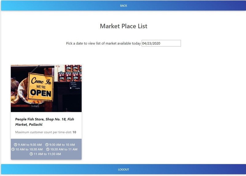 Covid-19 Marketplace – screenshot 2