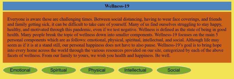 Wellness-19 – screenshot 1
