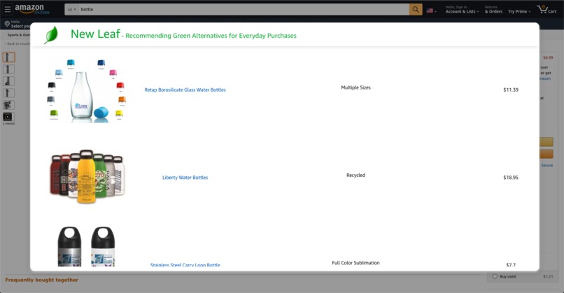 New Leaf: Green Consumer Purchasing Recommendations  – screenshot 3