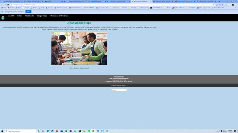 Anonymous Hope Platform - Team #17 – screenshot 1