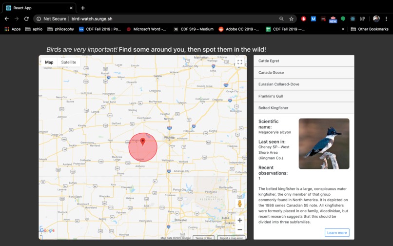 birdwatch – screenshot 2