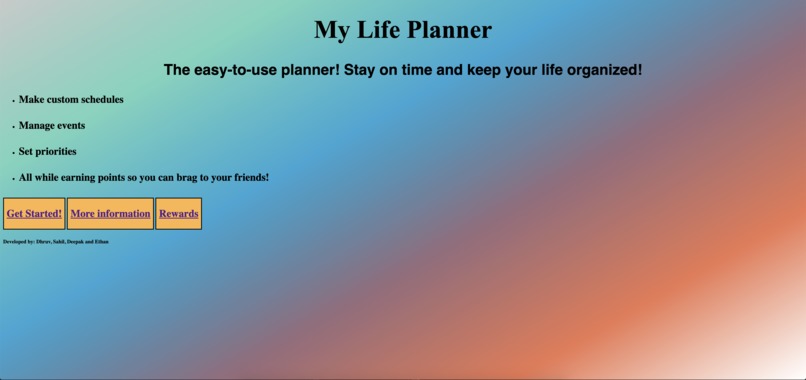 Hackathon Covid 19 Life Planner  – screenshot 1