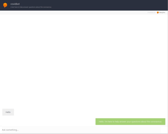 covidbot – screenshot 2