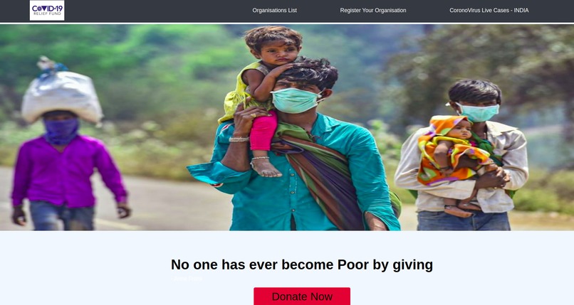 Covid-19 Relief Fund – screenshot 1