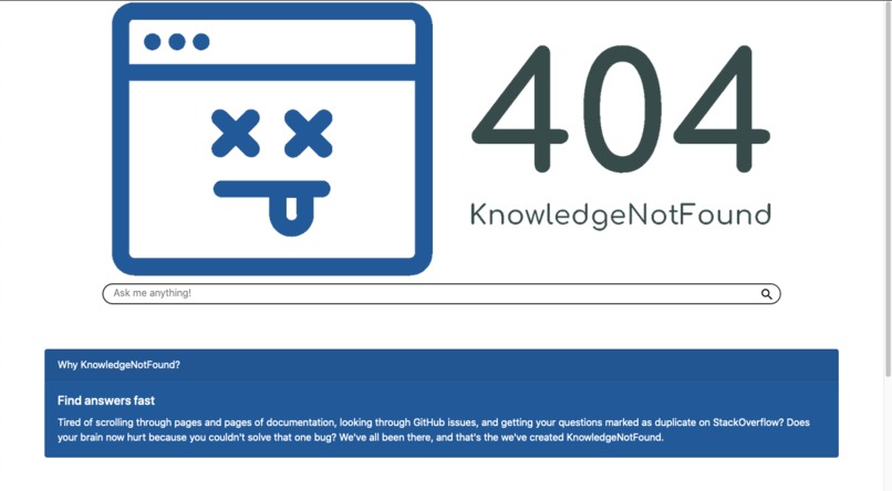 KnowledgeNotFound – screenshot 1