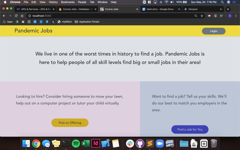 Pandemic Jobs – screenshot 1