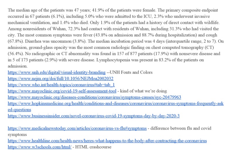 WWiCS: COVID-19 Resource Website for Colleges – screenshot 4