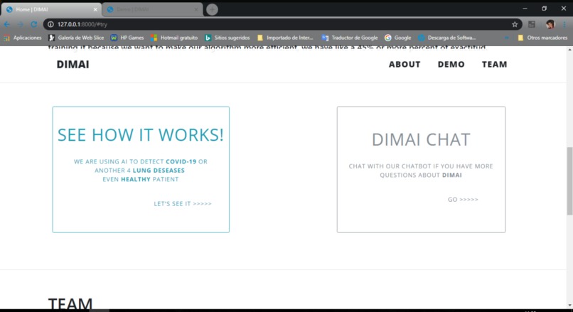 MEDICAL IMAGES DIAGNOSIS WITH ARTIFICIAL INTELLIGENCE DIMAI – screenshot 4