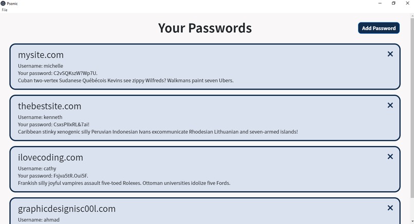 Psonic – screenshot 2