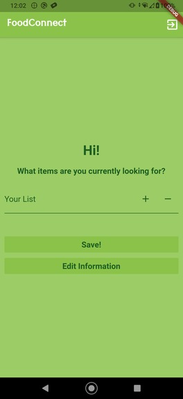 FoodConnect – screenshot 2