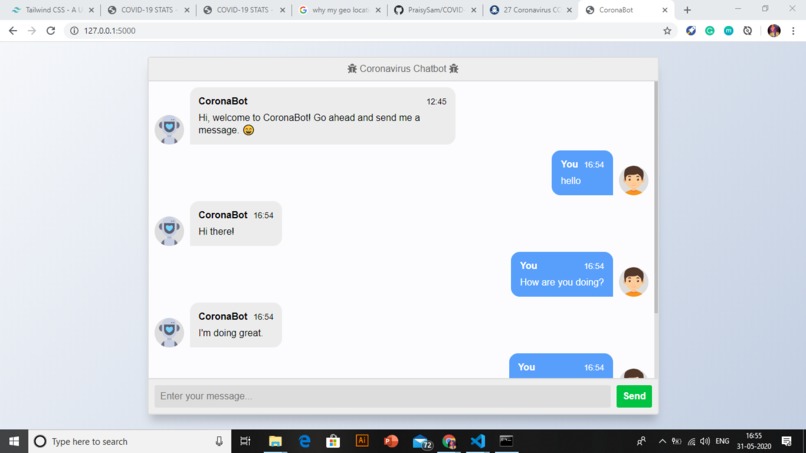 PraisySam/COVID-19 – screenshot 2