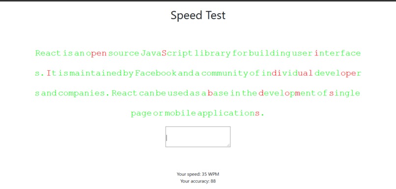 Typing Test | Devpost