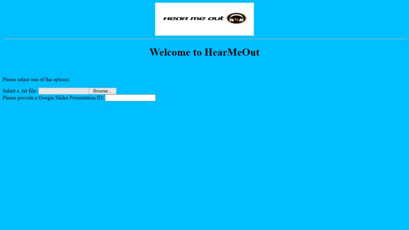 HearMeOut – screenshot 1