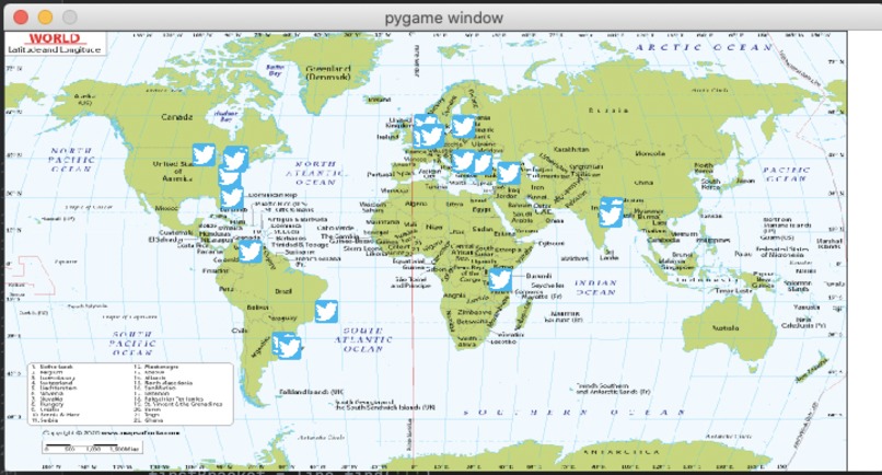 Twitter Hashtag Heat Map – screenshot 2