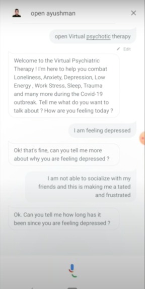 AAYUSHMAN - AI Powered Smart Multi - Purpose Covid-19 Bot – screenshot 4
