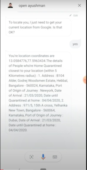 AAYUSHMAN - AI Powered Smart Multi - Purpose Covid-19 Bot – screenshot 7