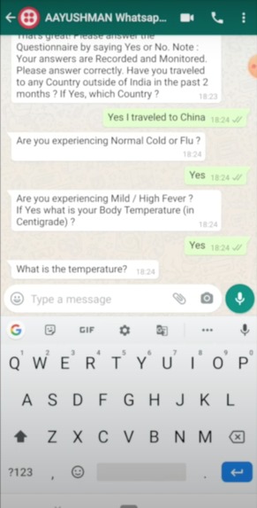 AAYUSHMAN - AI Powered Smart Multi - Purpose Covid-19 Bot – screenshot 10