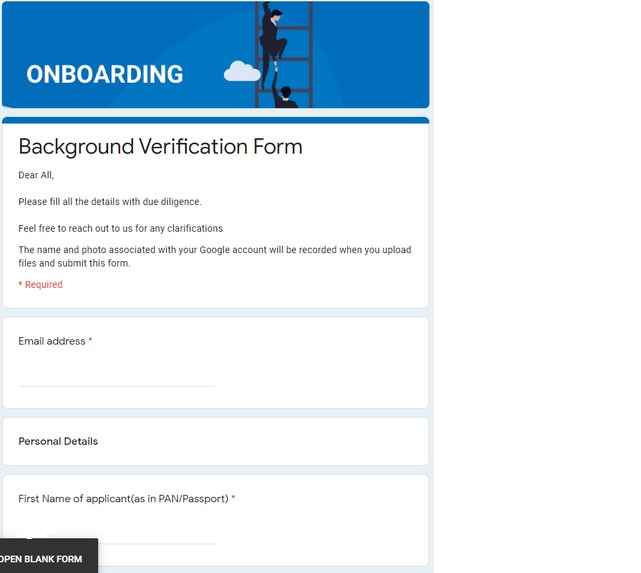 Onboarding Automation – screenshot 1