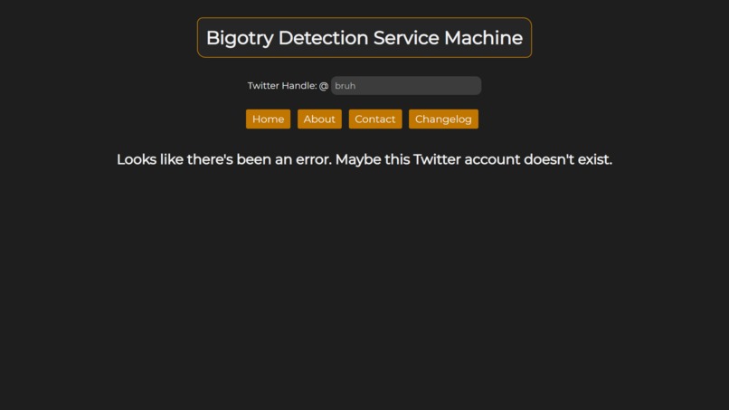 Bigotry Detection Service Machine – screenshot 7