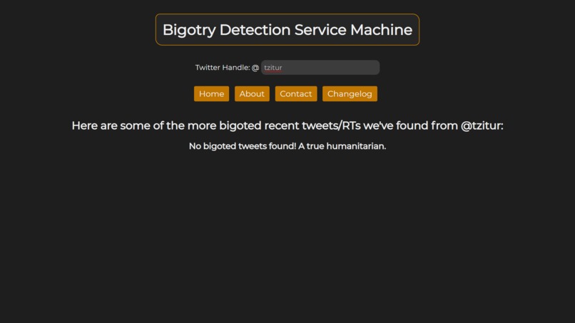 Bigotry Detection Service Machine – screenshot 8
