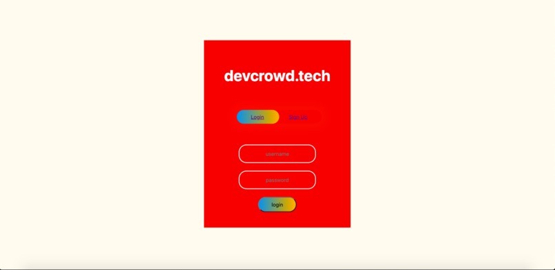 devcrowd.tech – screenshot 1
