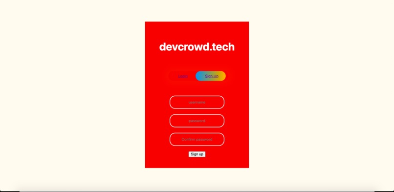 devcrowd.tech – screenshot 2