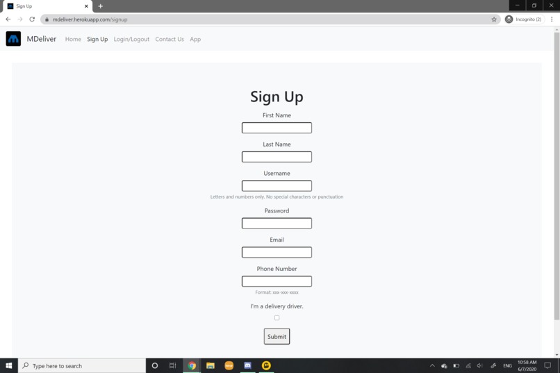 MDeliver – screenshot 2