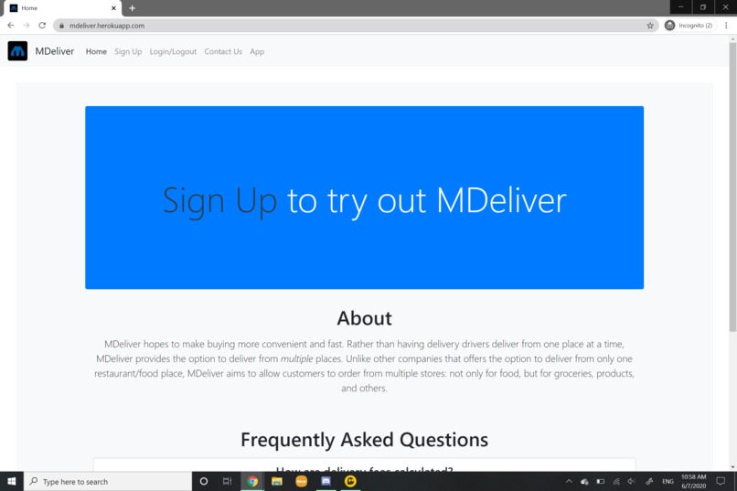 MDeliver – screenshot 3