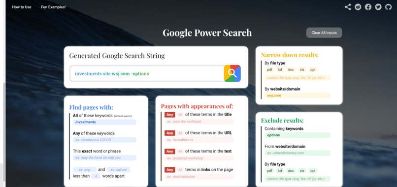 Google Power Search – screenshot 1