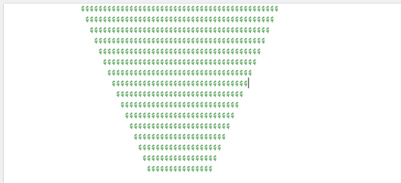 dollars.java – screenshot 1