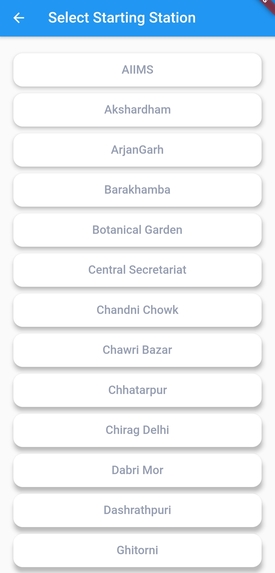 Delhi Metro COVID-19 booking system – screenshot 2