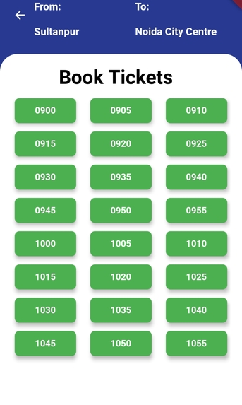 Delhi Metro COVID-19 booking system – screenshot 3