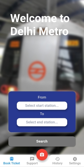 Delhi Metro COVID-19 booking system – screenshot 4