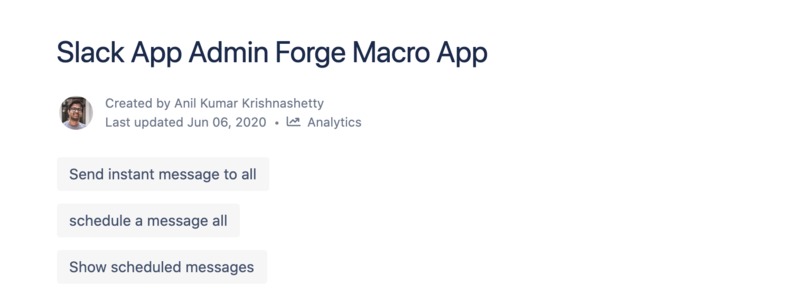 Slack Officebot App Admin Forge Macro app – screenshot 3