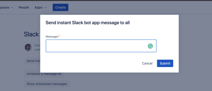 Slack Officebot App Admin Forge Macro app – screenshot 4