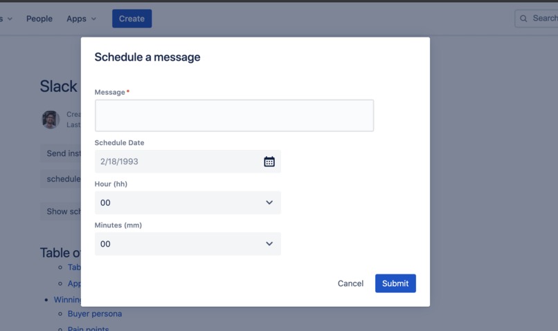 Slack Officebot App Admin Forge Macro app – screenshot 5